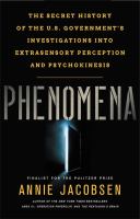Book cover of Phenomena : the secret history of the U.S. government's investigations into extrasensory perception and psychokinesis
