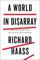 Book cover of A world in disarray : American foreign policy and the crisis of the old order
