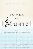Book cover of The power of music : pioneering discoveries in the new science of song
