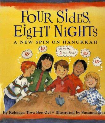 Cover image of Four sides, eight nights : a new spin on Hanukkah