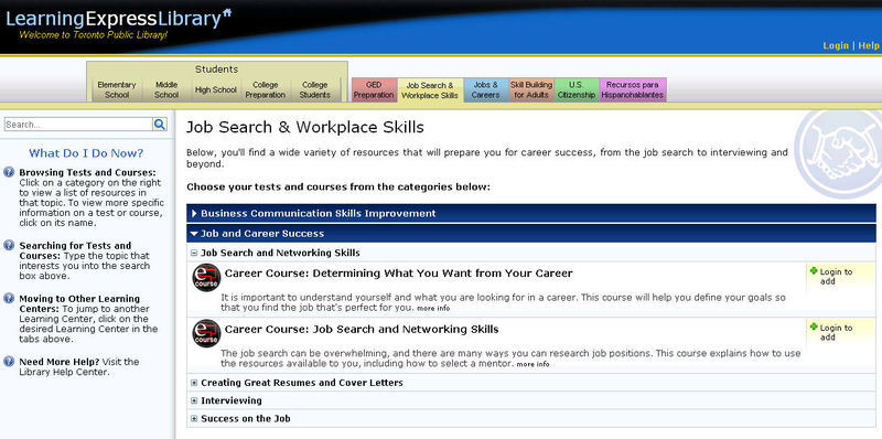 Jobs & careers Learning Express