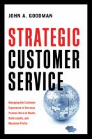 Strategic Customer Service Strategic Customer Service
