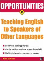 Teaching english to speakers