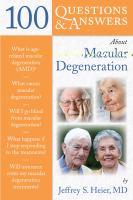 100 questions & answers about macular degeneration 100 questions & answers about macular degeneration