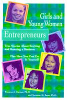 Girls and Young Women Entrepreneurs Girls and Young Women Entrepreneurs