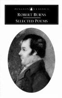 Robert Burns  selected poems