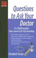50 plus one questions to ask your doctor