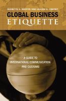 Global business etiquette Global business etiquette