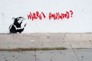 Banksy hollwood rat
