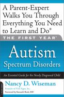 The First Year, Autism Spectrum Disorders
