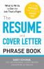 Resume Cover