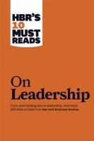 Hbr on leadership
