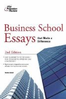MBA business school essays