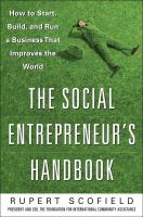 The Social Entrepreneur's Handbook The Social Entrepreneur's Handbook