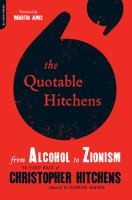 Quotable Hitchens Christopher Hitchens