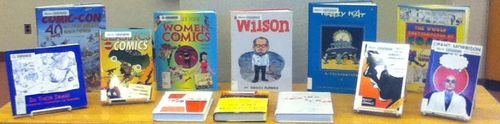 Visit the 5th floor for books and journals on the comic arts Visit the 5th floor for books and journals on the comic arts