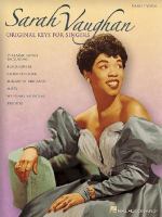 Sarah Vaughan original keys for singers piano vocal Sarah Vaughan original keys for singers piano vocal