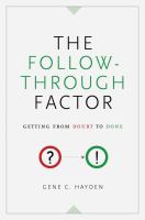 The follow-through factor - getting from doubt to done