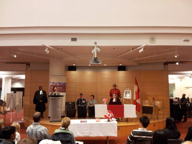 Citizenship ceremony Toronto Reference Library Oct 2011 Citizenship ceremony Toronto Reference Library Oct 2011