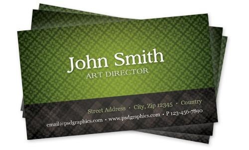 Green-pattern-business-card Green-pattern-business-card