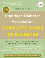   American Diabetes Association Complete Guide to Diabetes                             