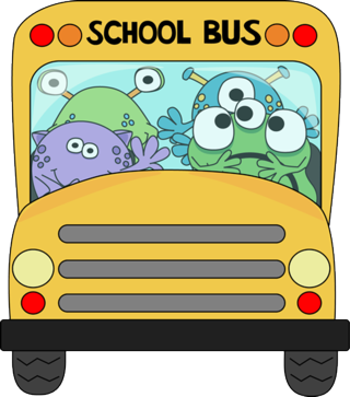 Monsters-on-school-bus