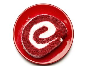 Red Velvet Cherry Cake Roll