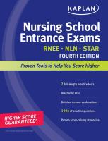 Nursing school entrance exams 4th ed