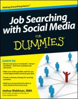 Job Searching with Social Media for Dummies eBook