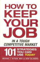 How to Keep Your Job in a Tough Competitive Market