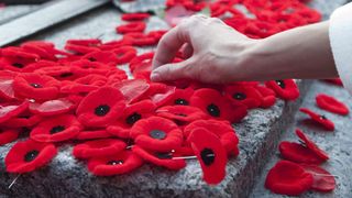 Poppies at war memorial Poppies at war memorial