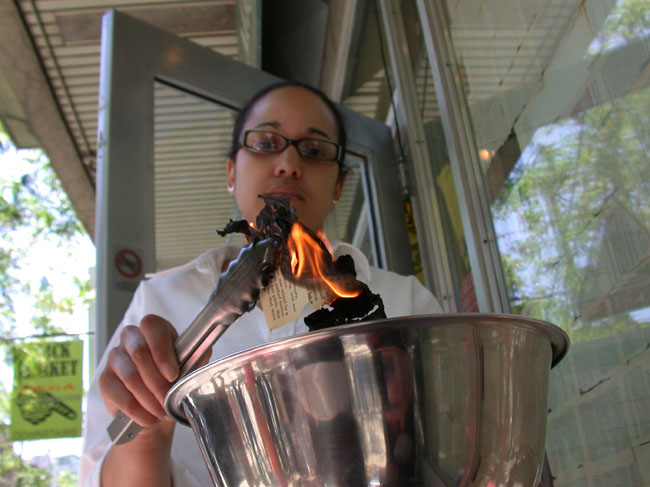 Tyranny of Bliss - burning FH451 - photograph by Miklos Legrady Tyranny of Bliss - burning FH451 - photograph by Miklos Legrady