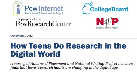 How Teens Do Research in the Digital World