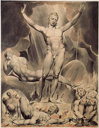 Paradise Lost (Lucifer) illustration by William Blake Paradise Lost (Lucifer) illustration by William Blake