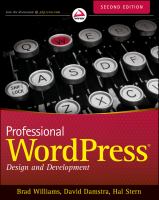 Professional WordPress design and development second edition Professional WordPress design and development second edition