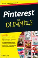 Pinterest for dummies Pinterest for dummies