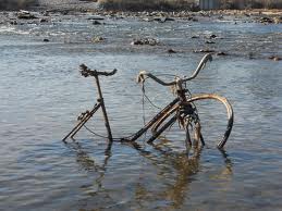 Bike in River Bike in River