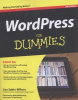 WordPress for dummies 5th ed WordPress for dummies 5th ed