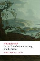 Letters written during a short residence in Sweden Norway and Denmark