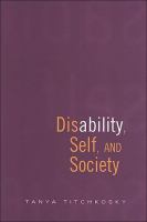 Disability, Self and Society