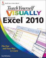 Teach yourself visually Microsoft Excel 2010