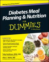 Diabetes Meal Planning and Nutrition for Dummies.