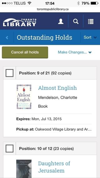 Outstanding holds screen grab