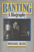 Banting a biography Banting a biography