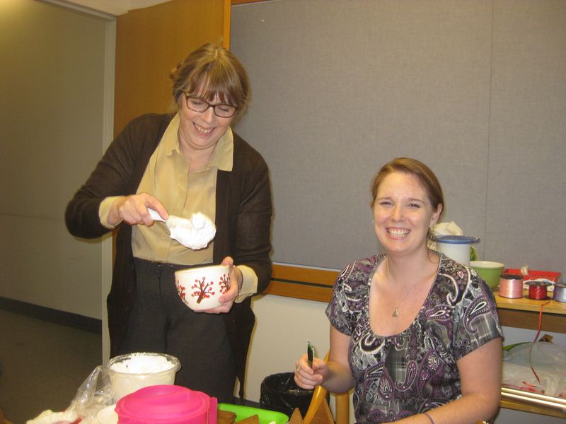 Tricia Wight and Jennifer Lapointe NYCL 2013 Gingerbread House Decorating Tricia Wight and Jennifer Lapointe NYCL 2013 Gingerbread House Decorating