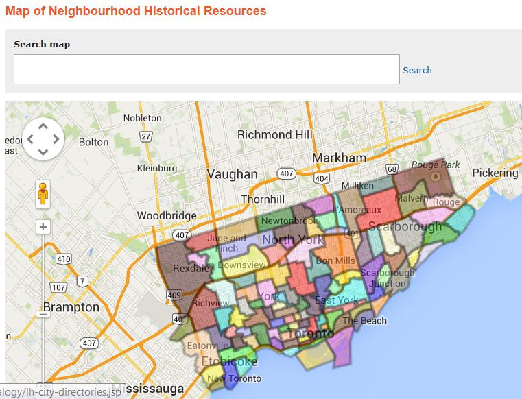 Toronto Neighbourhood Map