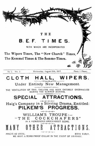 Wipers Times Cloth Hall play