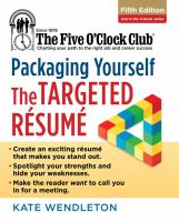 Packaging yourself Packaging yourself