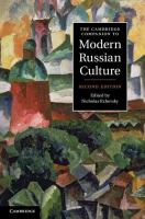 The Cambridge companion to modern Russian culture