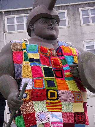 Yarnbombing Domus 2 by Museos Científicos Coruñeses on Flickr Yarnbombing Domus 2 by Museos Científicos Coruñeses on Flickr